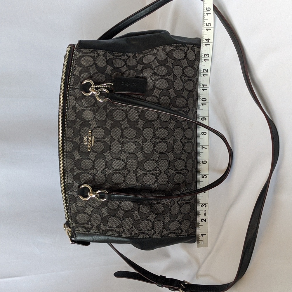 Coach Black and Gray Shoulder Bag - Picture 7 of 10